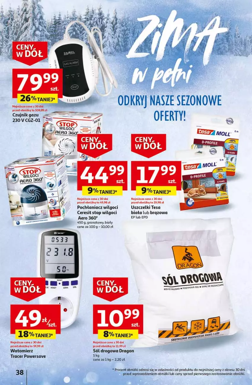 Gazetka promocyjna Auchan - Gazetka Ceny w dół Część 2 Hipermarket Auchan - ważna 11.01 do 17.01.2024 - strona 38 - produkty: Acer, Ceresit, Gra, Granat, LG, Pochłaniacz wilgoci, Sól, Sól drogowa, Top