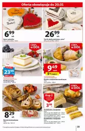 Gazetka promocyjna Auchan - Gazetka Ceny w dół Część 2 Hipermarket Auchan - Gazetka - ważna od 17.01 do 17.01.2024 - strona 15 - produkty: Strucla, Piernik, Ser, Fa