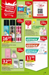 Gazetka promocyjna Auchan - Gazetka Ceny w dół Część 2 Hipermarket Auchan - Gazetka - ważna od 17.01 do 17.01.2024 - strona 31 - produkty: Woda perfumowana, Mydło w płynie, Sól, Por, Perfum, Pasta do zębów, Miód, Sól do kąpieli, Odżywka, Mydło, Elmex, Woda, Mango, Mleko