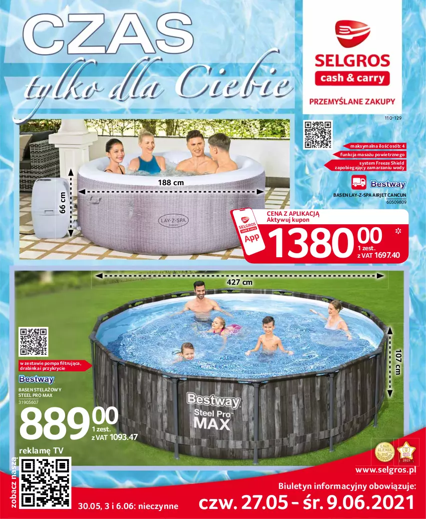 Gazetka promocyjna Selgros - Katalog Baseny - ważna 08.03 do 04.08.2021 - strona 1 - produkty: Inka, LG