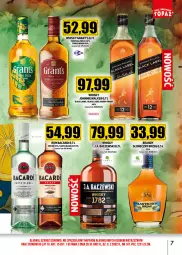 Gazetka promocyjna Topaz - Gazetka - Gazetka - ważna od 31.10 do 31.10.2024 - strona 7 - produkty: Rum, Gra, Finish, Tropical, Lack, Bacardi, Whisky, Brandy, Grant's