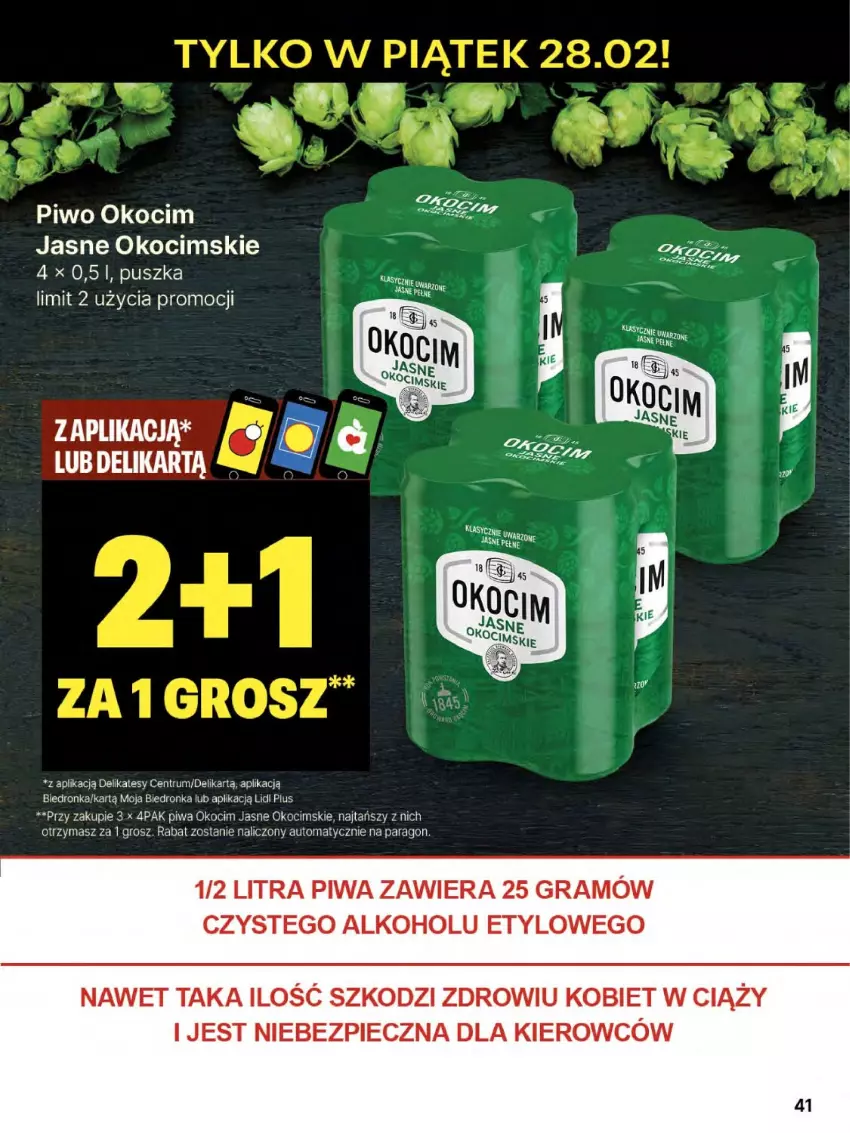 Gazetka promocyjna Delikatesy Centrum - NOWA GAZETKA Delikatesy Centrum od 27 lutego! 27.02-5.03.2025 - ważna 27.02 do 05.03.2025 - strona 41 - produkty: Dron, Gra, Koc, Okocim, Piec, Piwa, Piwo, Rum