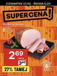 Gazetka promocyjna Delikatesy Centrum - NOWA GAZETKA Delikatesy Centrum od 27 lutego! 27.02-5.03.2025 - Gazetka - ważna od 05.03 do 05.03.2025 - strona 3 - produkty: Szynka farmerska, Szynka, Fa
