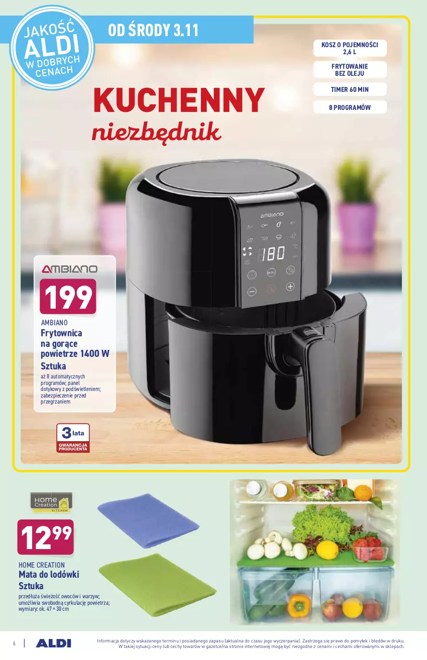 Gazetka promocyjna Aldi - Katalog Moda i Dom - ważna 02.11 do 06.11.2021 - strona 6 - produkty: Gra, Kosz, Olej, Piec