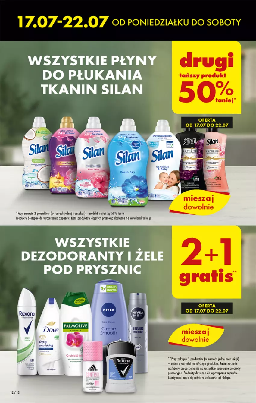 Gazetka promocyjna Biedronka - Od poniedzialku - ważna 17.07 do 22.07.2023 - strona 12 - produkty: Dezodorant, Dron, Por, Rama, Ser, Silan, Tran