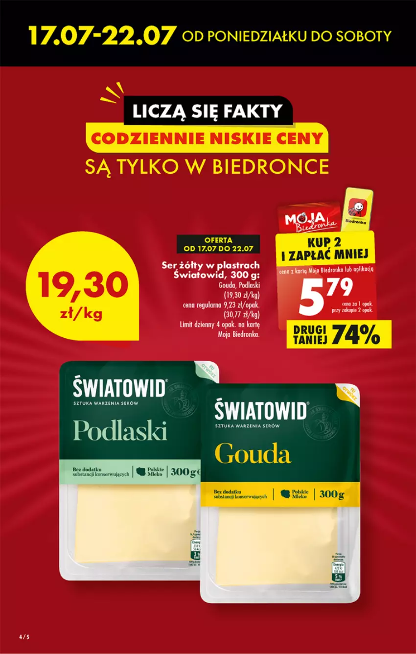 Gazetka promocyjna Biedronka - Od poniedzialku - ważna 17.07 do 22.07.2023 - strona 4 - produkty: Dron, Ser