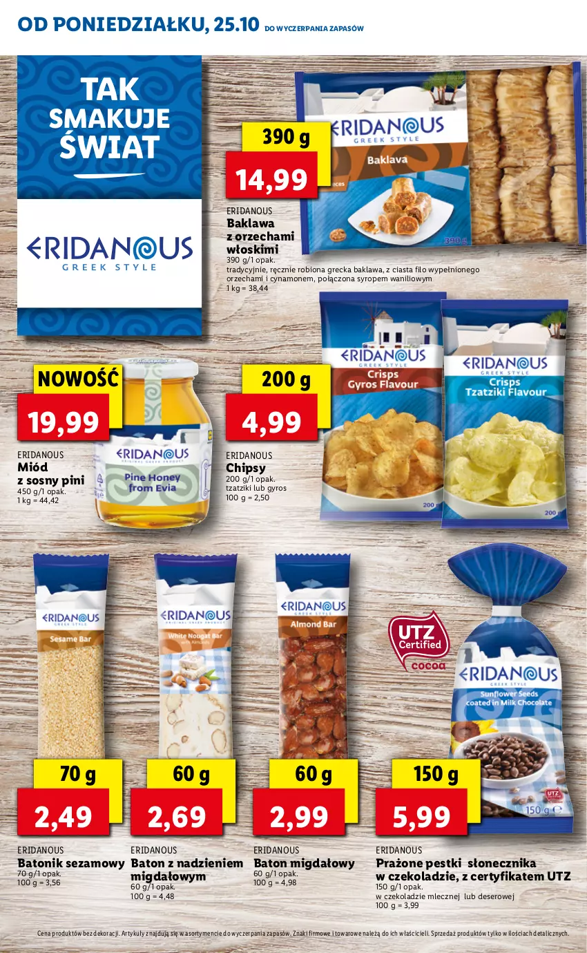 Gazetka promocyjna Lidl - KATALOG ŚWIĄTECZNY Z KOSMETYKAMI - ważna 25.11 do 24.12.2021 - strona 16 - produkty: Baton, Chipsy, Deser, Gyros, Miód, Ser, Sezam, Sos, Syrop, Tonik