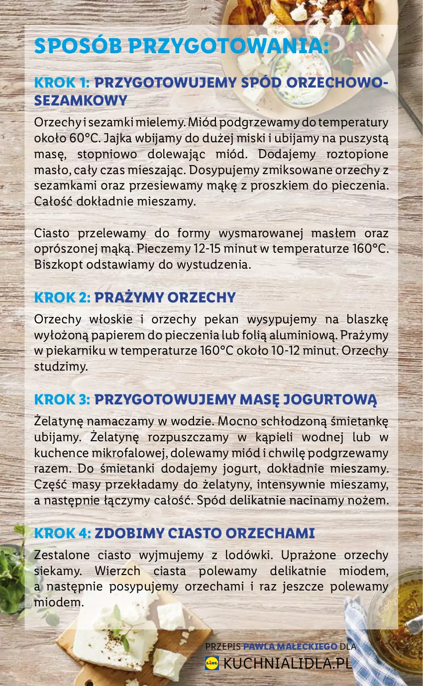 Gazetka promocyjna Lidl - KATALOG ŚWIĄTECZNY Z KOSMETYKAMI - ważna 25.11 do 24.12.2021 - strona 19 - produkty: Fa, Jogurt, Kuchnia, Masło, Miód, Noż, Orzechy włoskie, Papier, Piec, Piekarnik, Sezam, Top