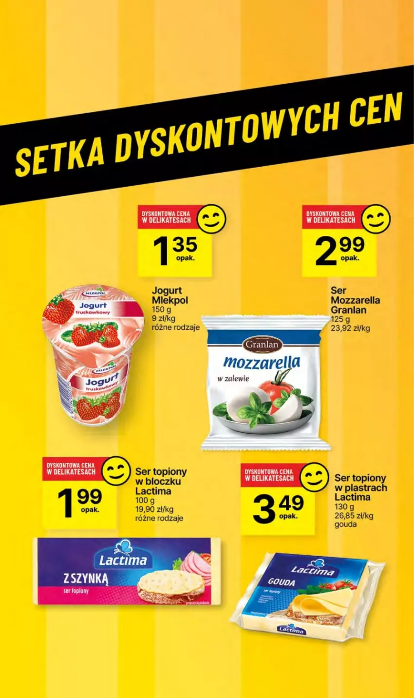 Gazetka promocyjna Delikatesy Centrum - NOWA GAZETKA Delikatesy Centrum od 16 maja! 16-22.05.2024 - ważna 16.05 do 22.05.2024 - strona 38 - produkty: Gouda, Gra, Jogurt, Mozzarella, Ser, Ser topiony, Top