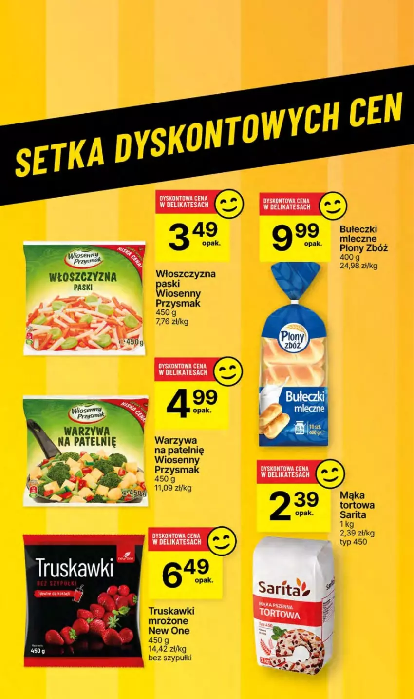 Gazetka promocyjna Delikatesy Centrum - NOWA GAZETKA Delikatesy Centrum od 16 maja! 16-22.05.2024 - ważna 16.05 do 22.05.2024 - strona 40 - produkty: Bułeczki, Bułeczki mleczne, Mąka, Mąka tortowa, Sarita, Truskawki, Warzywa