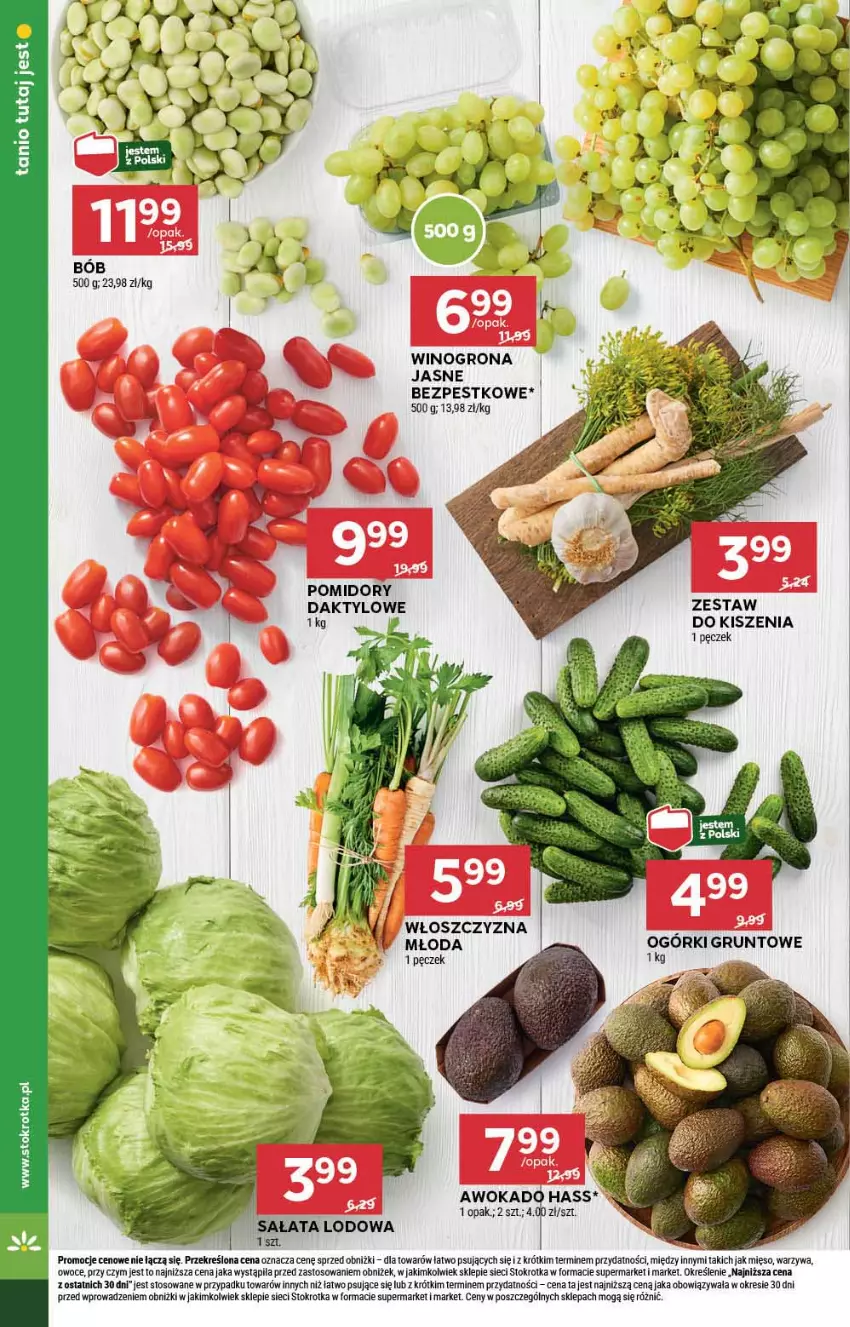 Gazetka promocyjna Stokrotka - Supermarket - ważna 20.06 do 26.06.2024 - strona 6 - produkty: Mięso, Owoce, Pomidory, Sałat, Sałata lodowa, Warzywa, Wino, Winogrona