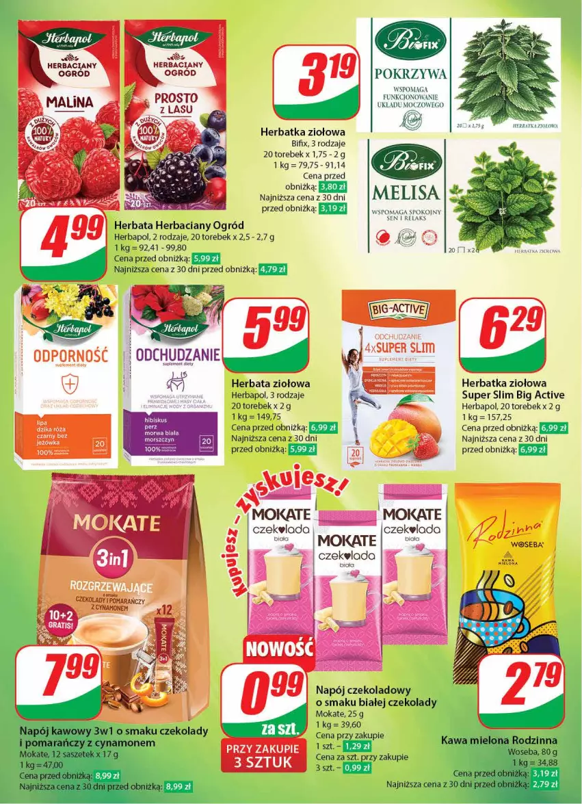 Gazetka promocyjna Dino - Gazetka 2 - ważna 09.01 do 16.01.2024 - strona 10 - produkty: Herbapol, Herbata, Hibiskus, Napój, Ogród, Suplement diety, Woseba