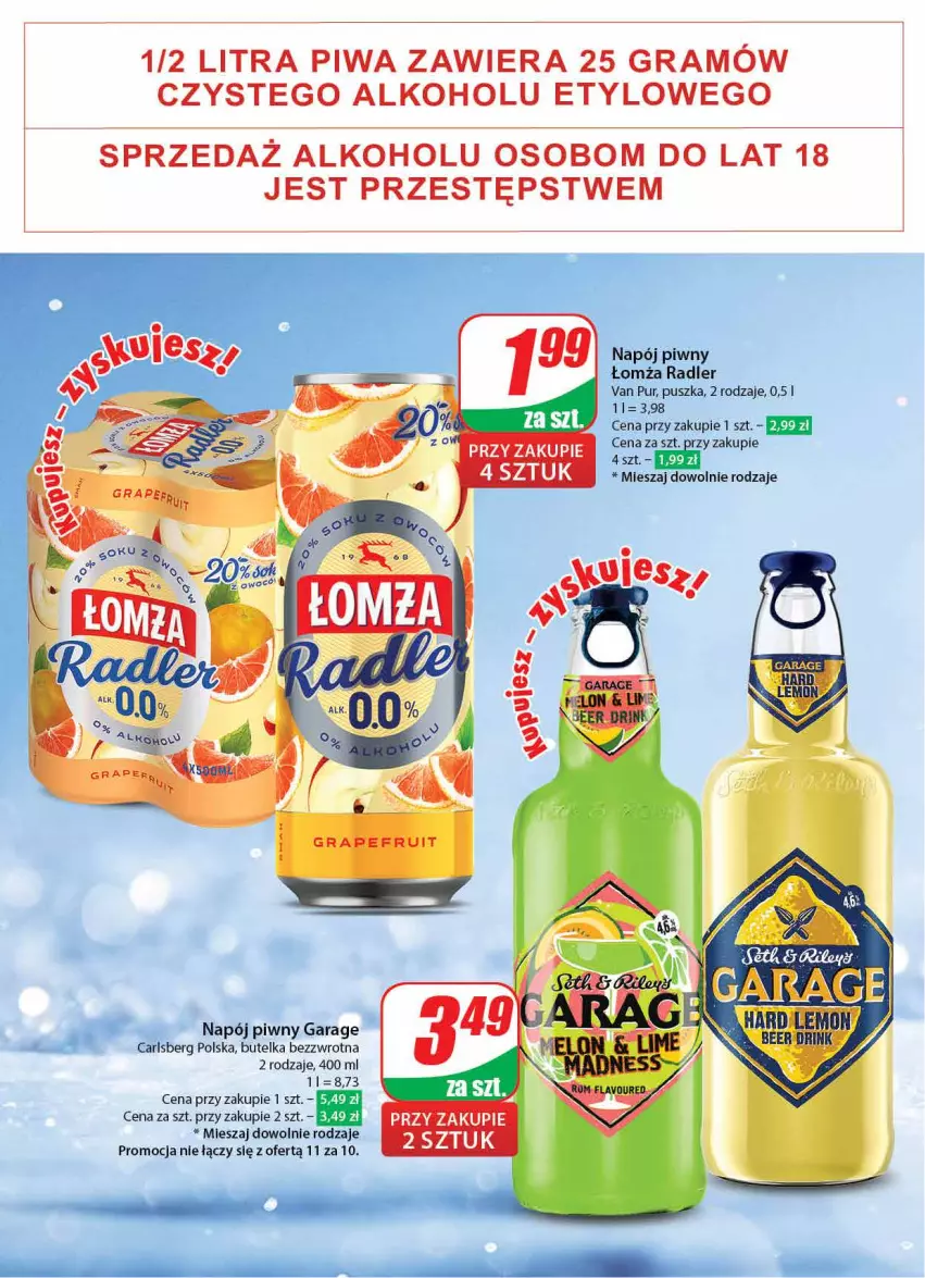 Gazetka promocyjna Dino - Gazetka 2 - ważna 09.01 do 16.01.2024 - strona 37 - produkty: Carlsberg, Gra, Napój, Piwa, Pur, Radler