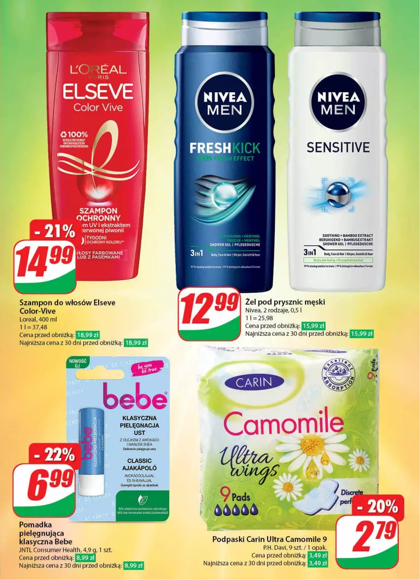 Gazetka promocyjna Dino - Gazetka 2 - ważna 09.01 do 16.01.2024 - strona 51 - produkty: Body, Elseve, Fa, Gra, Mola, Nivea, Olej, Podpaski, Szampon