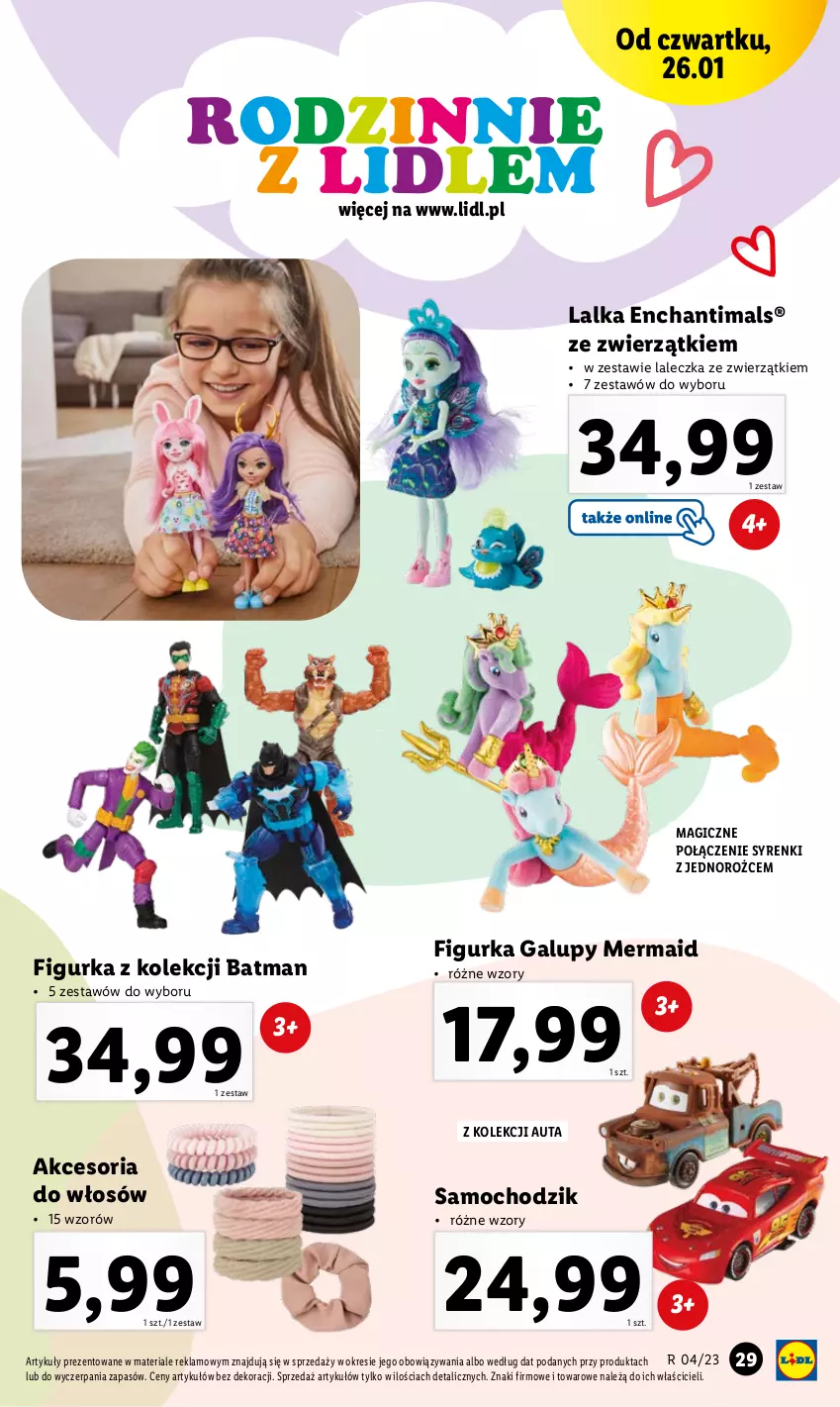 Gazetka promocyjna Lidl - GAZETKA - ważna 23.01 do 29.01.2023 - strona 31 - produkty: Chodzik, Enchantimals, Lalka