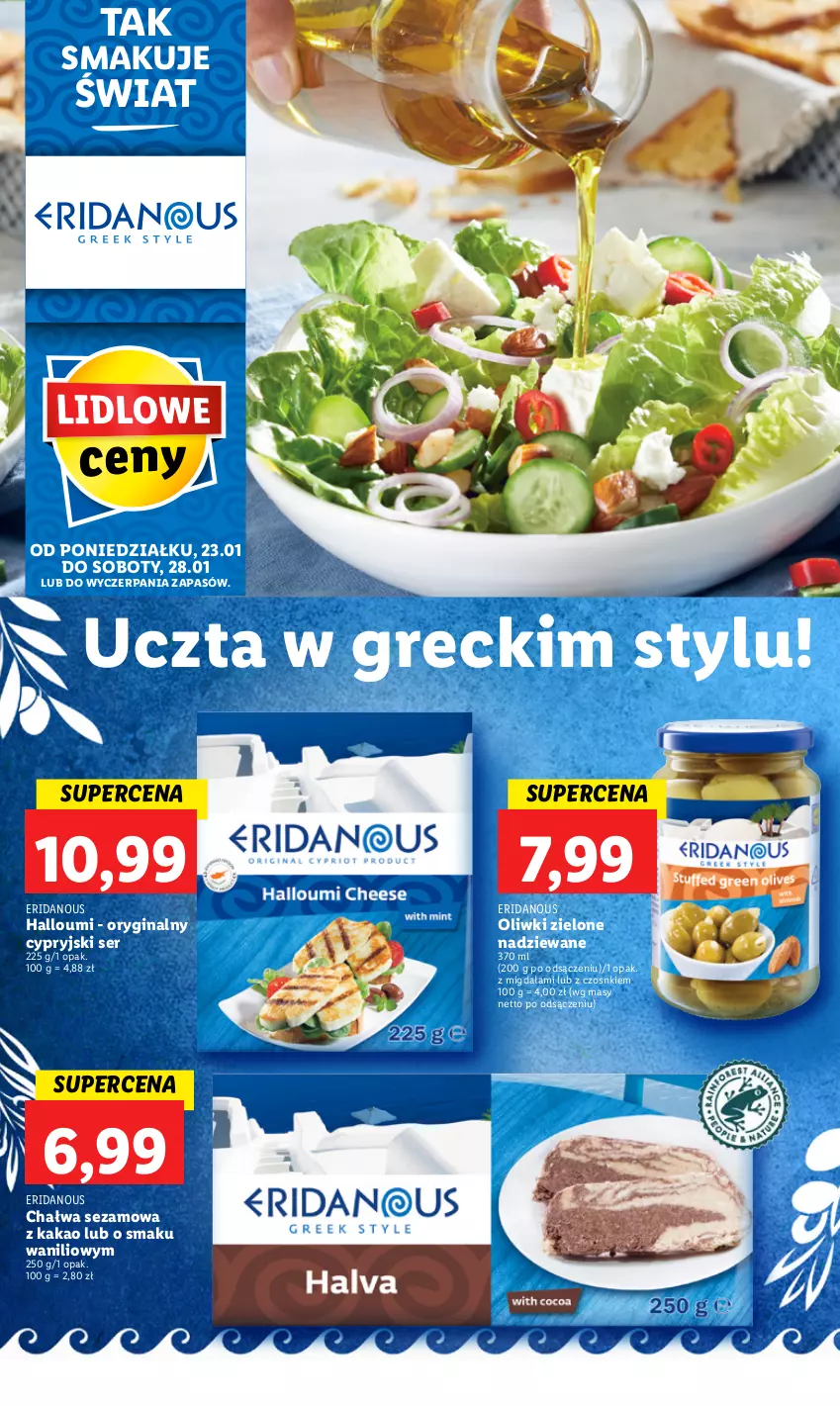 Gazetka promocyjna Lidl - GAZETKA - ważna 23.01 do 29.01.2023 - strona 53 - produkty: Chałwa, Gin, Kakao, Oliwki, Oliwki zielone, Ser, Sezam