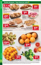 Gazetka promocyjna Stokrotka - Market - Gazetka - ważna od 23.10 do 23.10.2024 - strona 8 - produkty: Piec, Mandarynki, Kiwi, Croissant, Zapiekanka, Pieczarka, Pieczywo, Limonka, Danio, Chleb, Donut, Bułka, Grejpfrut, HP