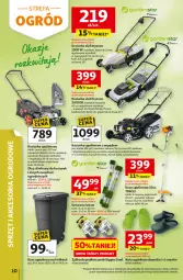 Gazetka promocyjna Auchan - Gazetka 30 Lat Hipermarket Auchan - Gazetka - ważna od 06.05 do 06.05.2026 - strona 10 - produkty: Top, Sok, Kosiarka spalinowa z napędem, Buty, Olej silnikowy, Kosz, Pojemnik, Buty ogrodowe, Kasza, Olej, Ogród, Kosiarka, Fa