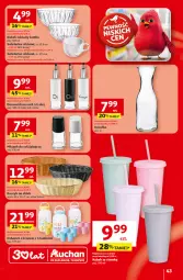 Gazetka promocyjna Auchan - Gazetka 30 Lat Hipermarket Auchan - Gazetka - ważna od 06.05 do 06.05.2026 - strona 43 - produkty: Dzbanek, Młynek, Kosz, Salaterka, LANA, Karafka, Pieprz, Kubek, Chleb, Dozownik, Olej, Ocet