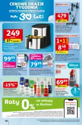 Gazetka promocyjna Auchan - Gazetka 30 Lat Hipermarket Auchan - Gazetka - ważna od 06.05 do 06.05.2026 - strona 50 - produkty: Odkurzacz, Top, Por, Blender, Czajnik elektryczny, Czajnik, Szczotka, Kosz, Tefal, Virtu, Rower, Syrop, Grill, Syropy, Magnez, Fa