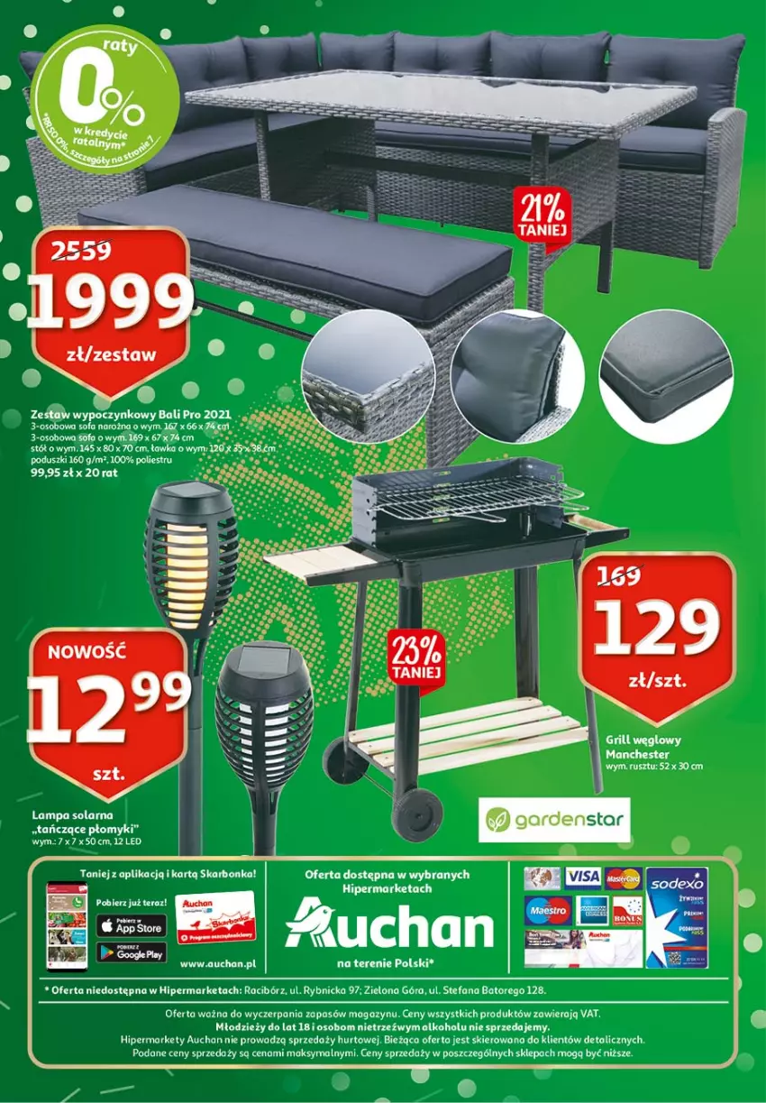 Gazetka promocyjna Auchan - 25 Urodziny – Życzymy wszystkiego kwitnącego - ważna 06.05 do 15.05.2021 - strona 24 - produkty: Fa, Lampa, Sofa, Sofa narożna, Stół, Tera