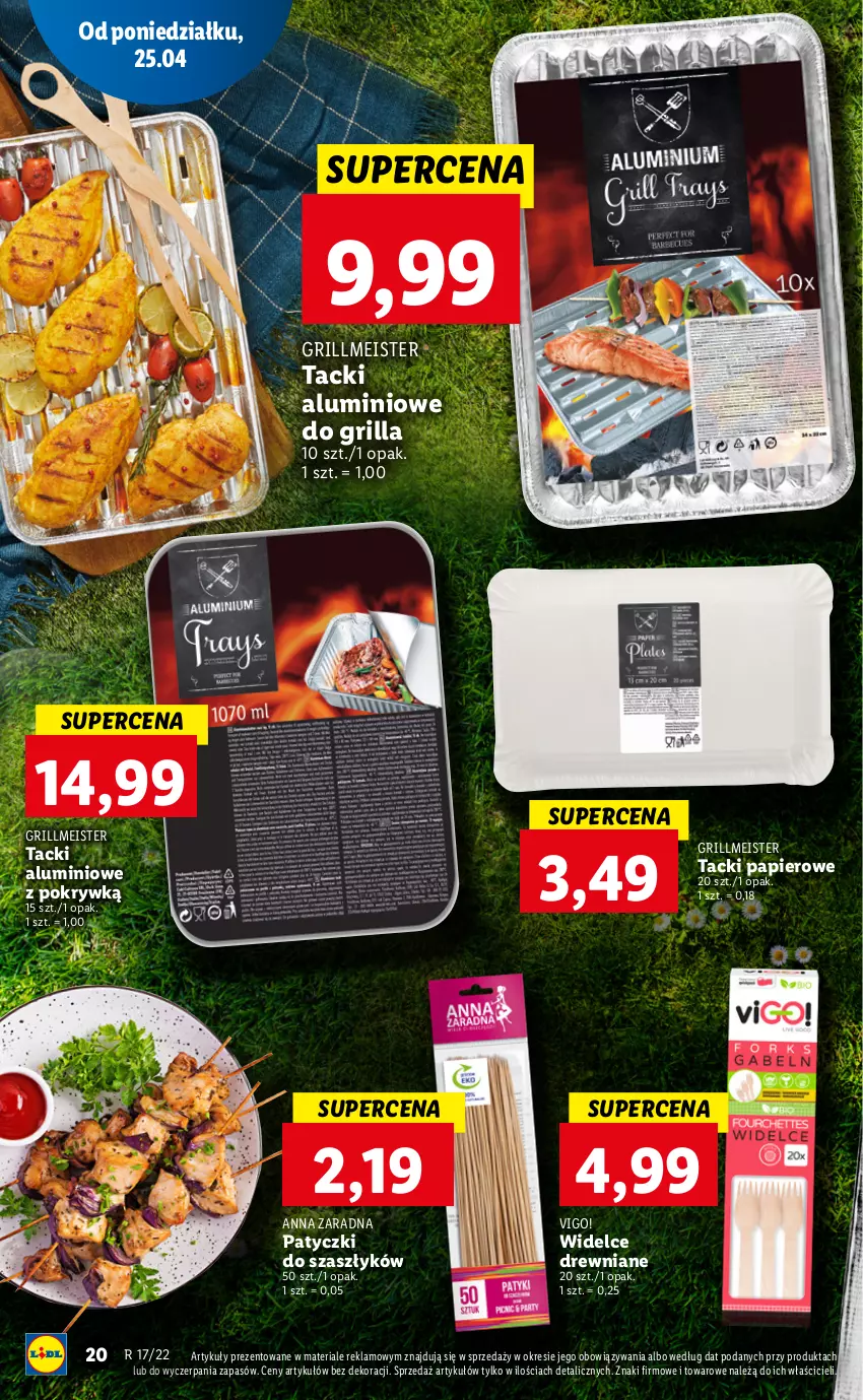 Gazetka promocyjna Lidl - GAZETKA - ważna 25.04 do 27.04.2022 - strona 20 - produkty: Grill, Papier