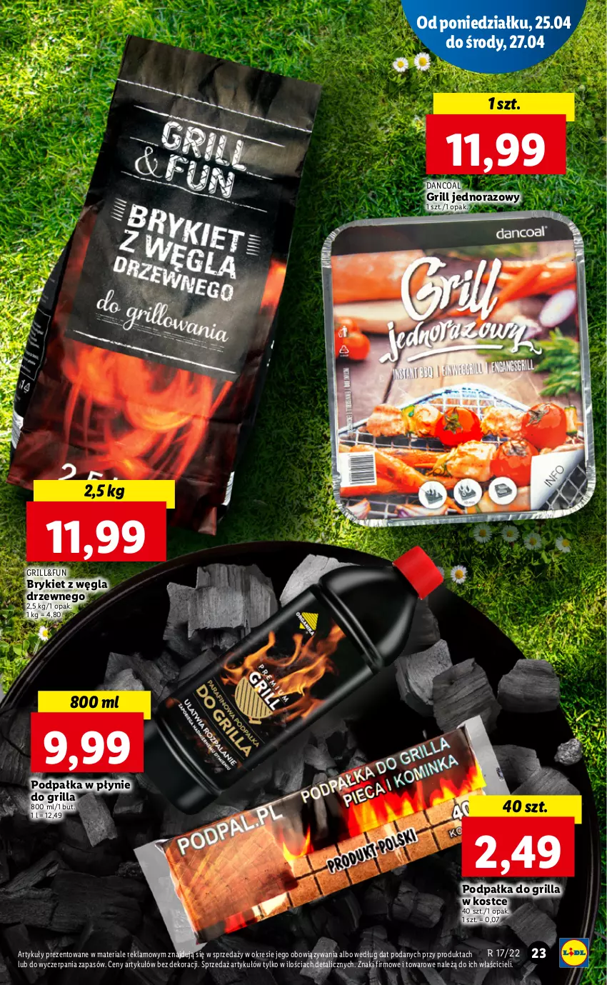 Gazetka promocyjna Lidl - GAZETKA - ważna 25.04 do 27.04.2022 - strona 23 - produkty: Grill