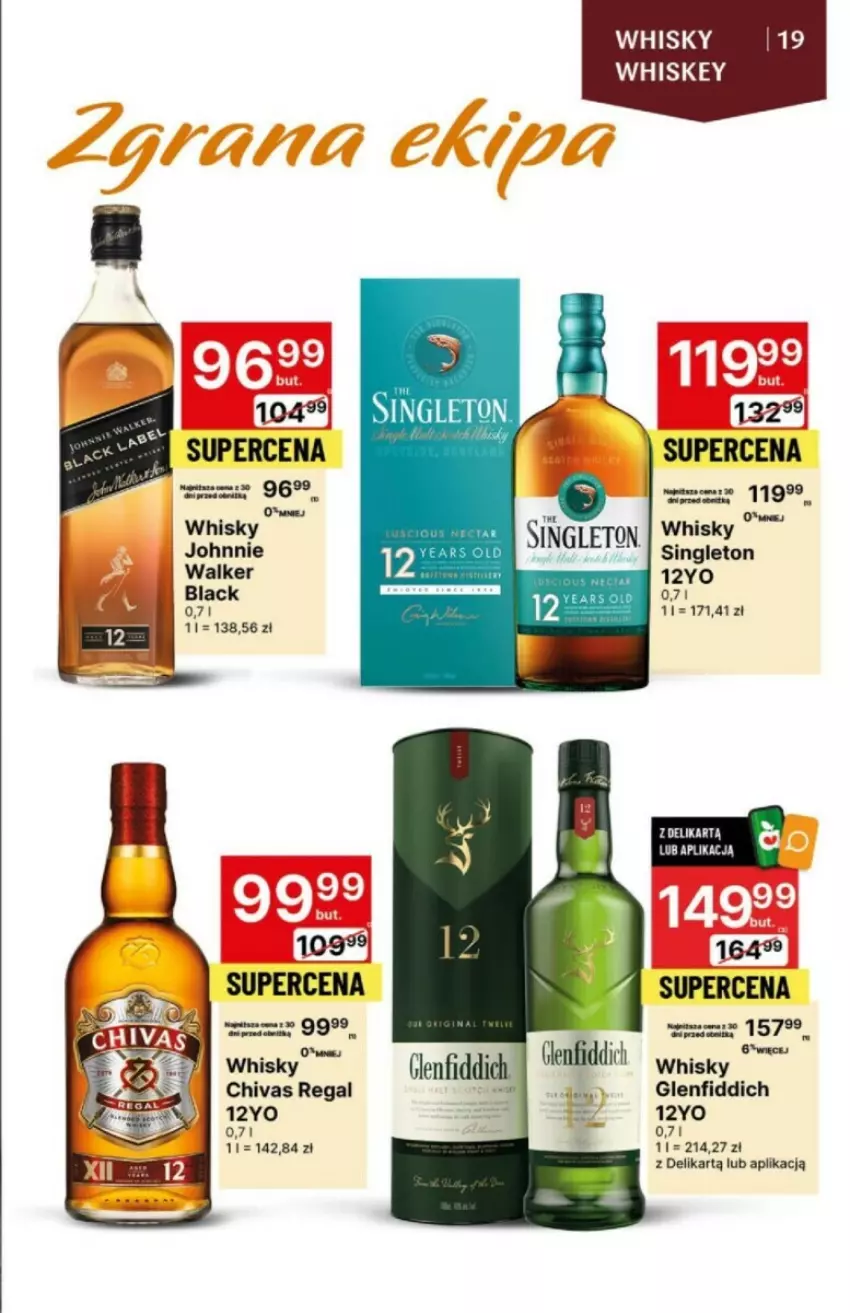 Gazetka promocyjna Delikatesy Centrum - ważna 23.11 do 06.12.2023 - strona 11 - produkty: Johnnie Walker, Whiskey, Whisky