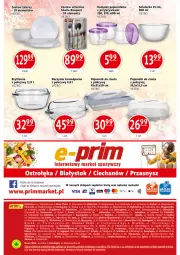 Gazetka promocyjna Prim Market - Gazetka - ważna od 04.01 do 04.01.2023 - strona 16 - produkty: Por, Salaterka, Pojemnik, Talerz, Zestaw talerzy, Naczynie żaroodporne, Zestaw sztućców, Fa