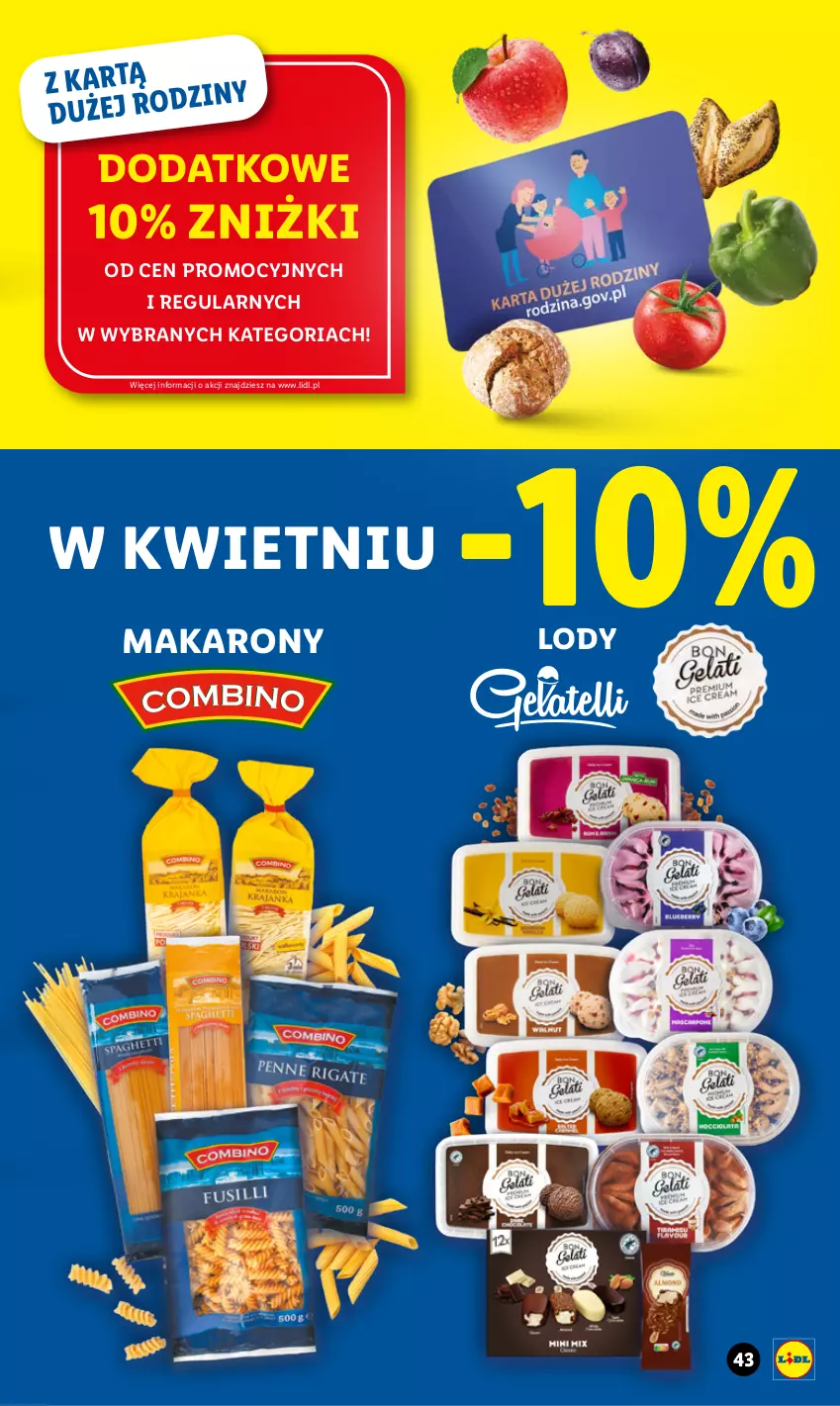 Gazetka promocyjna Lidl - GAZETKA - ważna 06.04 do 08.04.2023 - strona 45 - produkty: Lody, Makaron