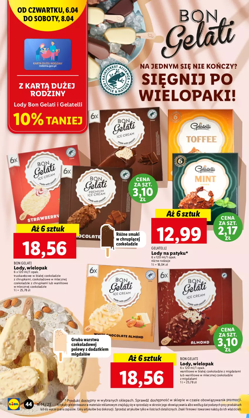 Gazetka promocyjna Lidl - GAZETKA - ważna 06.04 do 08.04.2023 - strona 46 - produkty: Chleb, Lody