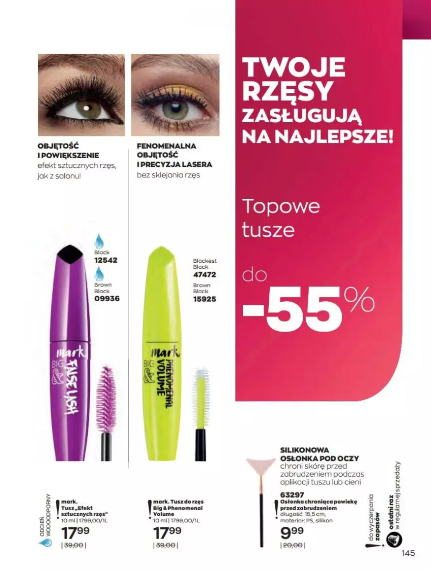 Gazetka promocyjna Avon - Katalog Avon 12/2021 kampania grudzień - ważna 01.12 do 31.12.2021 - strona 145 - produkty: Klej, Lack, Osłonka, Ser, Tusz