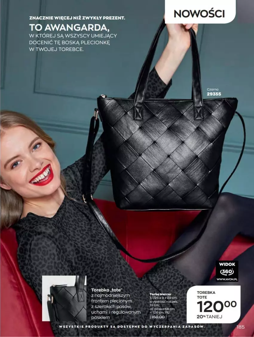 Gazetka promocyjna Avon - Katalog Avon 12/2021 kampania grudzień - ważna 01.12 do 31.12.2021 - strona 185 - produkty: Fa, Torebka