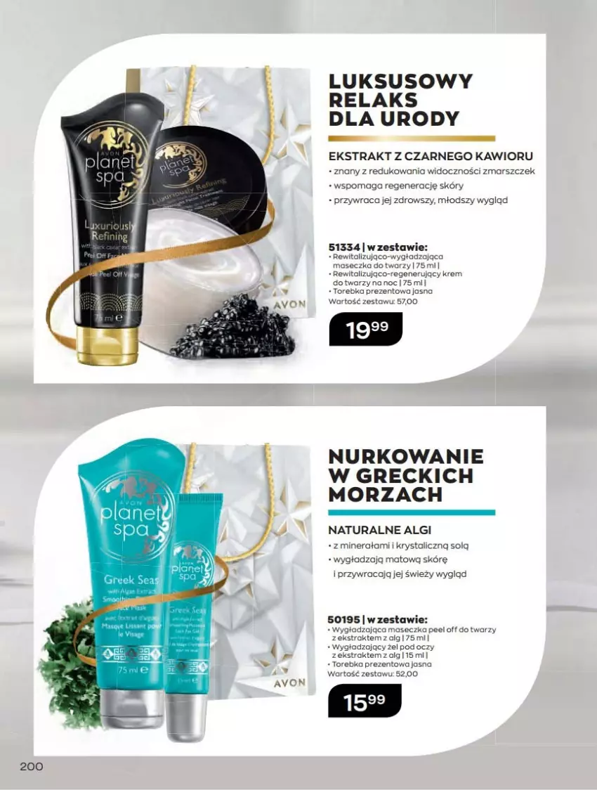 Gazetka promocyjna Avon - Katalog Avon 12/2021 kampania grudzień - ważna 01.12 do 31.12.2021 - strona 200 - produkty: Kawior, Krem do twarzy, LG, Mars, Torebka