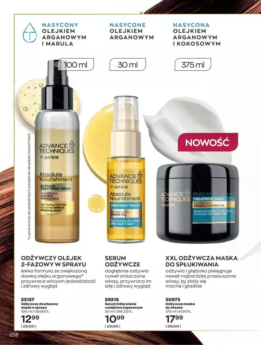 Gazetka promocyjna Avon - Katalog Avon 12/2021 kampania grudzień - ważna 01.12 do 31.12.2021 - strona 258 - produkty: Absolut, Fa, Kokos, Maska, Olej, Por, Rum, Ser, Serum