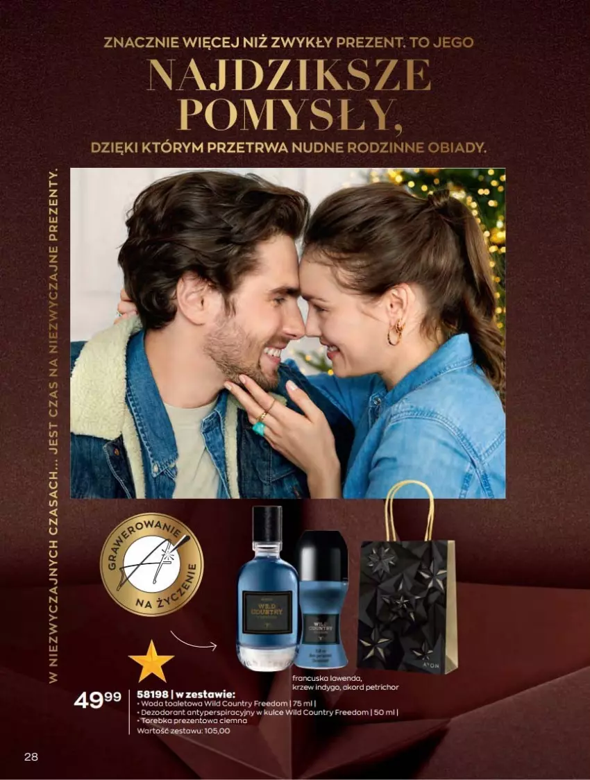 Gazetka promocyjna Avon - Katalog Avon 12/2021 kampania grudzień - ważna 01.12 do 31.12.2021 - strona 28 - produkty: Torebka, Woda, Woda toaletowa