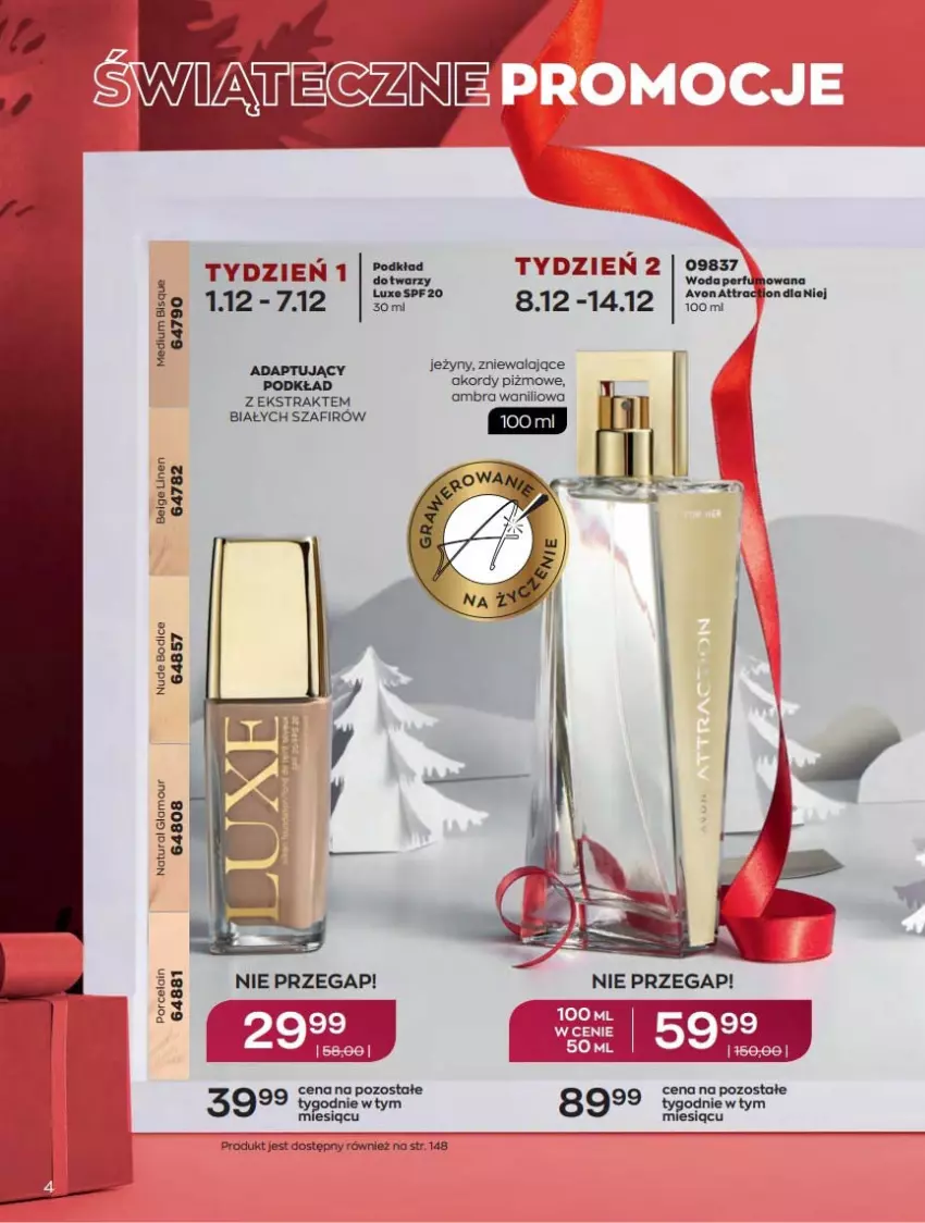 Gazetka promocyjna Avon - Katalog Avon 12/2021 kampania grudzień - ważna 01.12 do 31.12.2021 - strona 4 - produkty: Jeżyny, LG, Perfum, Podkład