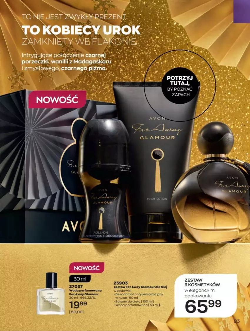 Gazetka promocyjna Avon - Katalog Avon 12/2021 kampania grudzień - ważna 01.12 do 31.12.2021 - strona 83 - produkty: Balsam do ciała, Dezodorant, Fa, Perfum, Woda, Woda perfumowana