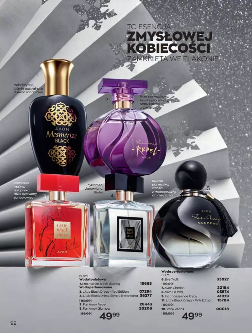 Gazetka promocyjna Avon - Katalog Avon 12/2021 kampania grudzień - ważna 01.12 do 31.12.2021 - strona 92 - produkty: Dres, Fa, Lack, Perfum, Woda, Woda perfumowana