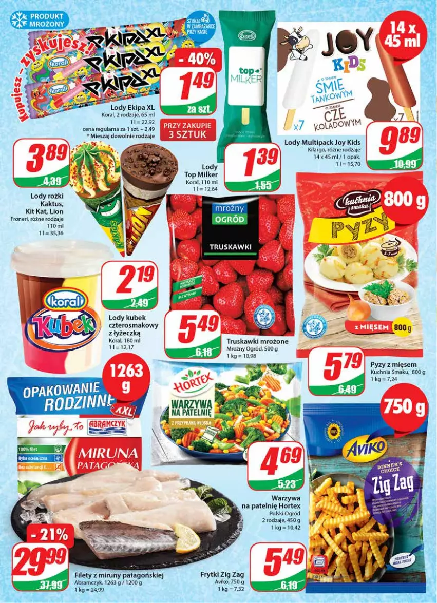 Gazetka promocyjna Dino - Gazetka - ważna 17.08 do 23.08.2022 - strona 8 - produkty: Fa, Frytki, Kaktus, Kit Kat, Kubek, Kuchnia, Lion, Lody, Ogród, Tago, Top, Truskawki