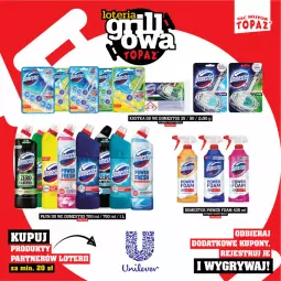 Gazetka promocyjna Topaz - Gazetka - Gazetka - ważna od 15.06 do 15.06.2025 - strona 61 - produkty: Domestos, Koc, Gry, Płyn do wc, Fa