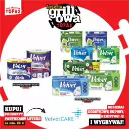 Gazetka promocyjna Topaz - Gazetka - Gazetka - ważna od 15.06 do 15.06.2025 - strona 86 - produkty: Rum, Papier, Papier toaletowy, Velvet, Ręcznik