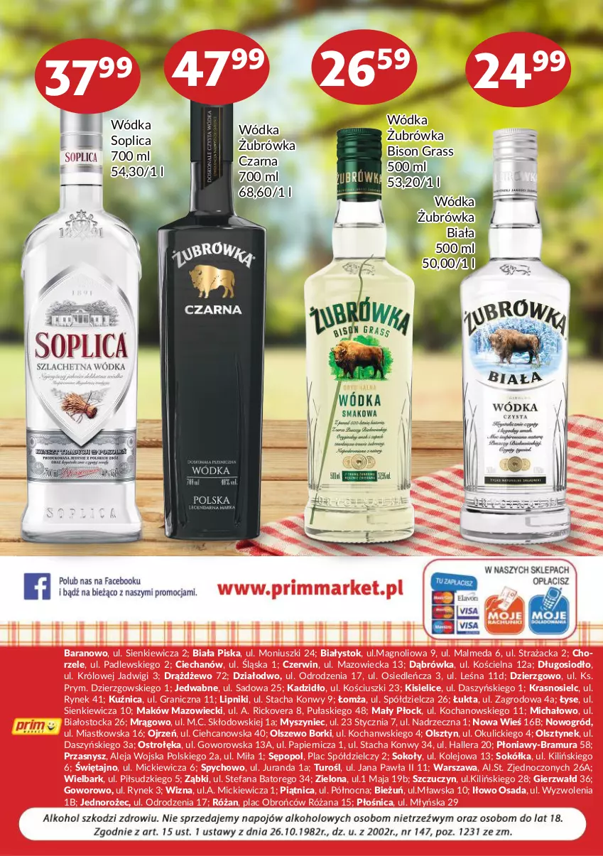 Gazetka promocyjna Prim Market - ważna 01.05 do 31.05.2022 - strona 8 - produkty: Fa, Gra, Jednorożec, Kisiel, Koc, Malm, Mysz, Ogród, Olej, Papier, Piątnica, Róża, Sok, Sokół, Soplica, Stock, Wódka