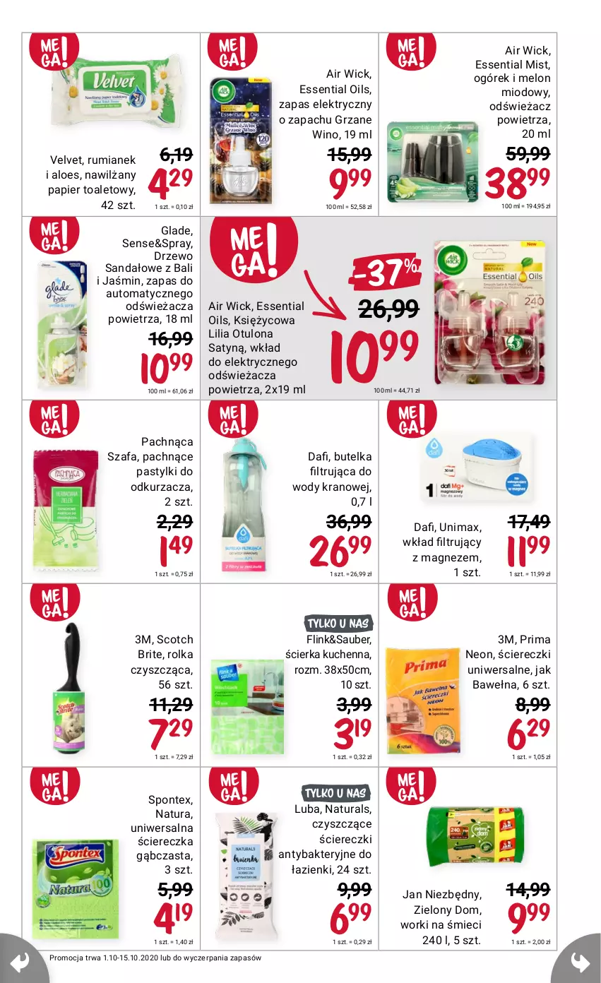 Gazetka promocyjna Rossmann - 1 Październik - ważna 01.10 do 15.10.2021 - strona 7 - produkty: Air Wick, Brit, Magnez, Odkurzacz, Papier, Papier toaletowy, Pastylki, Prima, Rum, Velvet, Wino