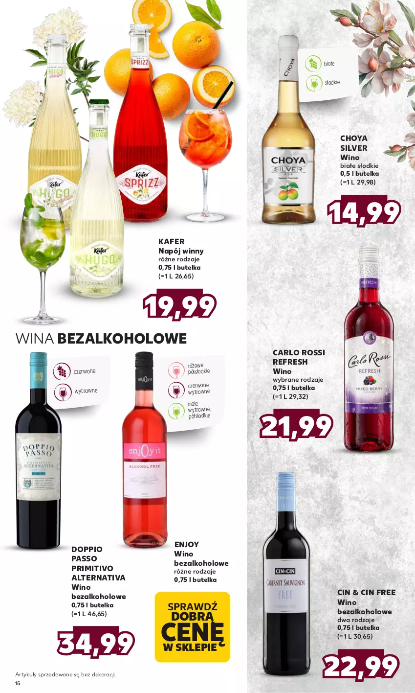 Gazetka promocyjna Kaufland - Barek Kauflandu - ważna 13.07 do 26.07.2023 - strona 15 - produkty: Carlo Rossi, Napój, Wino, Wino bezalkoholowe, Wino białe