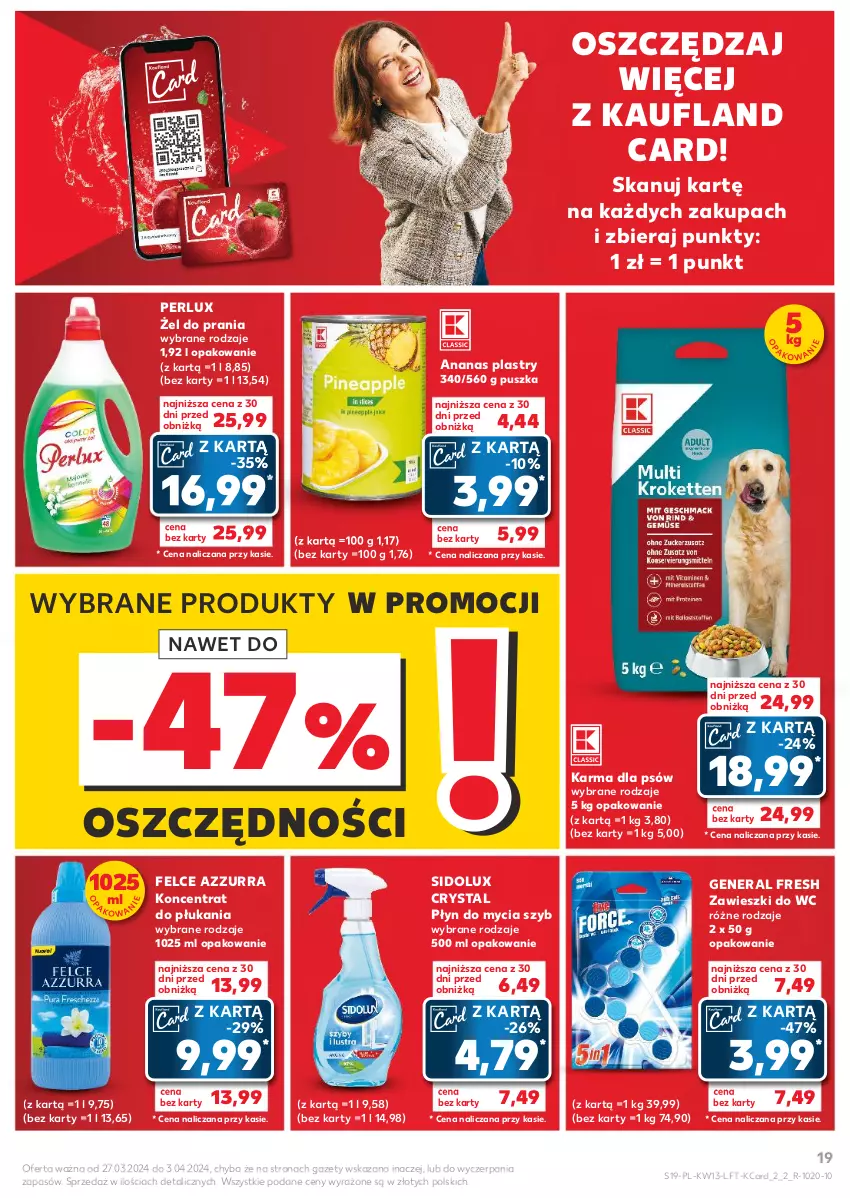 Gazetka promocyjna Kaufland - Gazetka tygodnia - ważna 27.03 do 03.04.2024 - strona 19 - produkty: Ananas, Płyn do mycia, Sidolux, Zawieszki