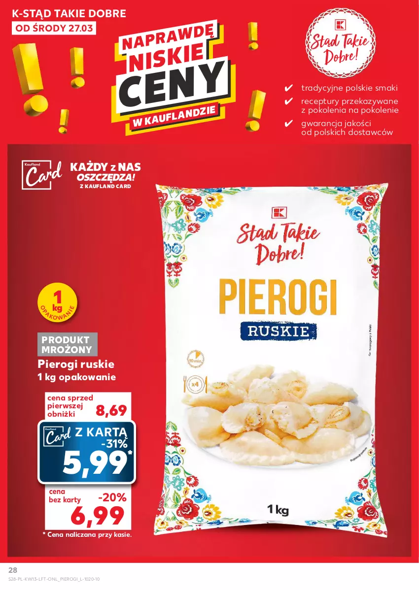 Gazetka promocyjna Kaufland - Gazetka tygodnia - ważna 27.03 do 03.04.2024 - strona 28 - produkty: Pierogi