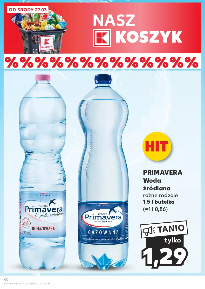 Gazetka promocyjna Kaufland - Gazetka tygodnia - ważna 27.03 do 03.04.2024 - strona 60 - produkty: Kosz, LANA, Prima, Primavera, Woda