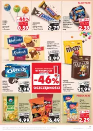 Gazetka promocyjna Kaufland - Gazetka tygodnia - Gazetka - ważna od 03.04 do 03.04.2024 - strona 59 - produkty: Ciastka, Krakus, Orzeszki, Cukier, Chipsy, Cukierki czekoladowe, Chupa Chups, Snickers, Popcorn, Przysnacki, Baton, E. Wedel, Felix, Cukierki, Orzeszki ziemne, Oreo, Krakuski, Mieszanka wedlowska, Fa