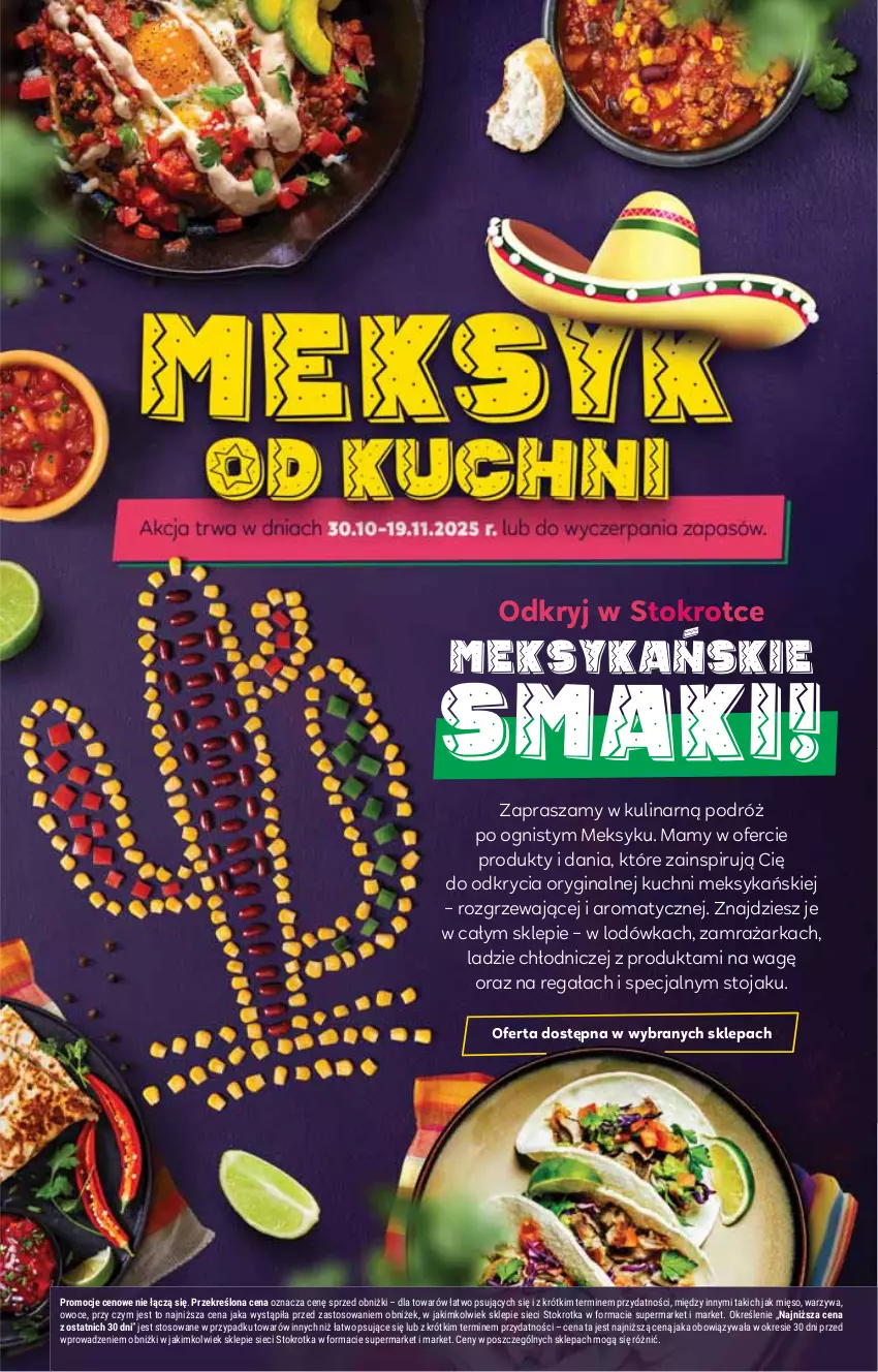 Gazetka promocyjna Stokrotka - Supermarket - ważna 30.10 do 05.11.2025 - strona 24 - produkty: Gin, Lodówka, Mięso, Owoce, Regał, Stojak, Warzywa, Zamrażarka